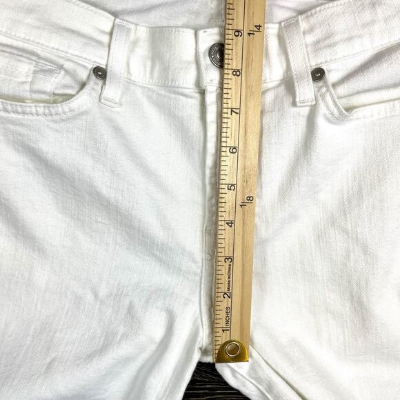 7 For All Mankind Jeans Womens 28x30 Gwenevere White Skinny Stretch Denim - Picture 11 of 11